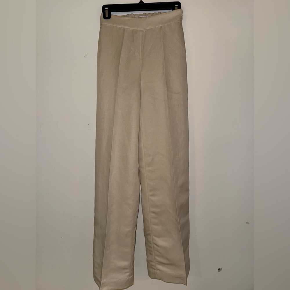 & Other Stories Wide Cut Linen Trousers - Picture 4 of 6